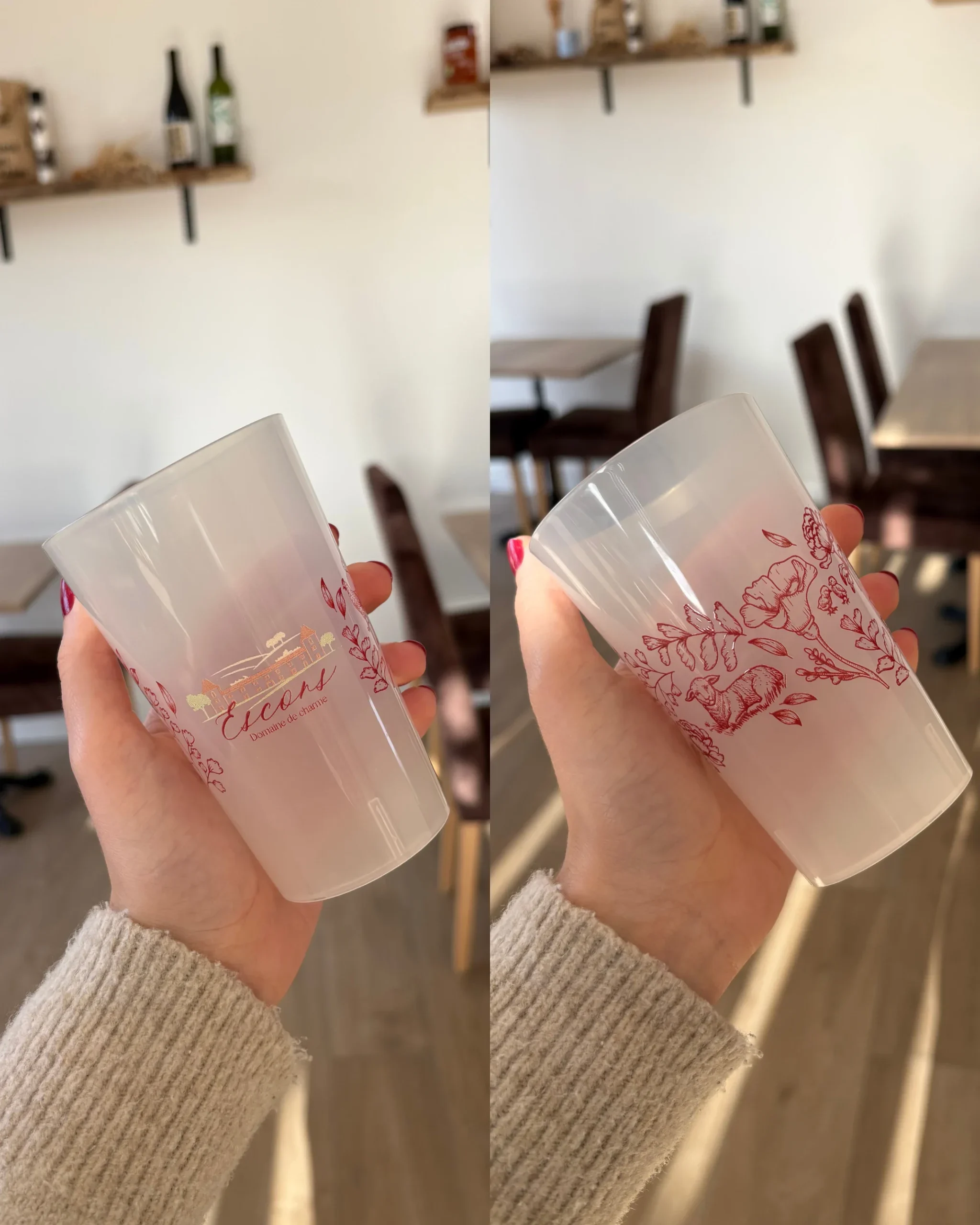 Ecocup personnalisé sur mesure logo création agence de communication