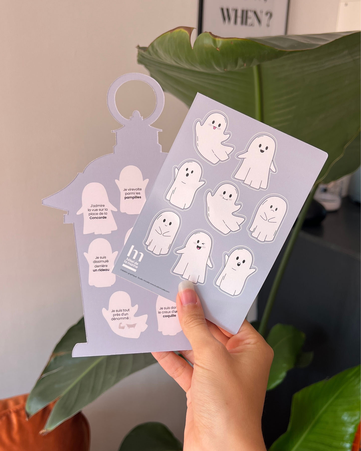 hotel de la marine supports print parcours pâque halloween jeu ludique autocolants museum graphiste agence de com