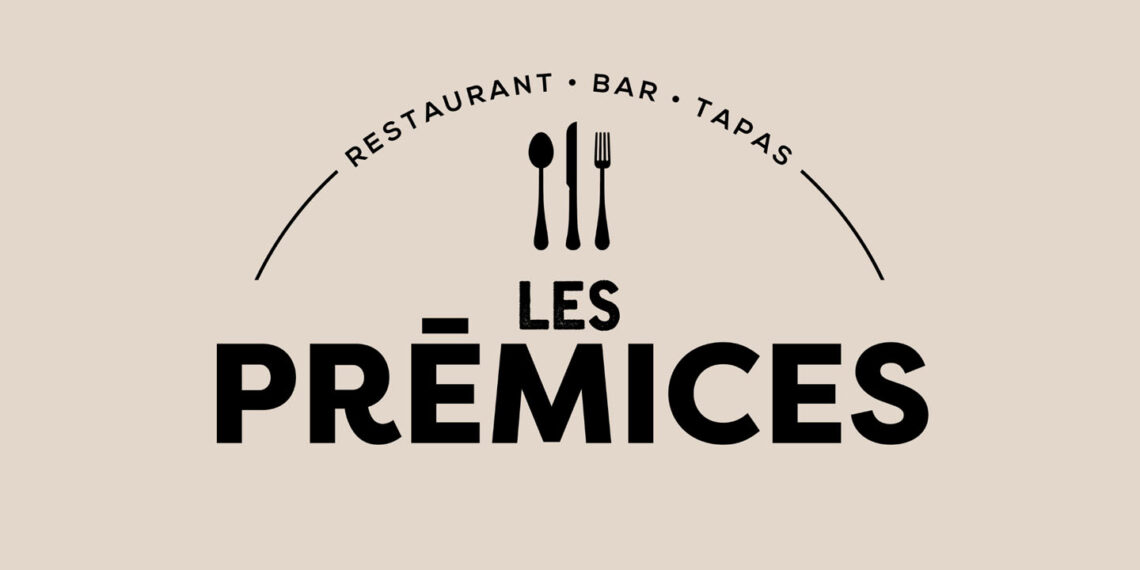 les prémices restaurant oriflamme enseigne charte graphique identité visuelle graphiste textile tablier personnalisé panneau agence de com saint-sulpice sur leze