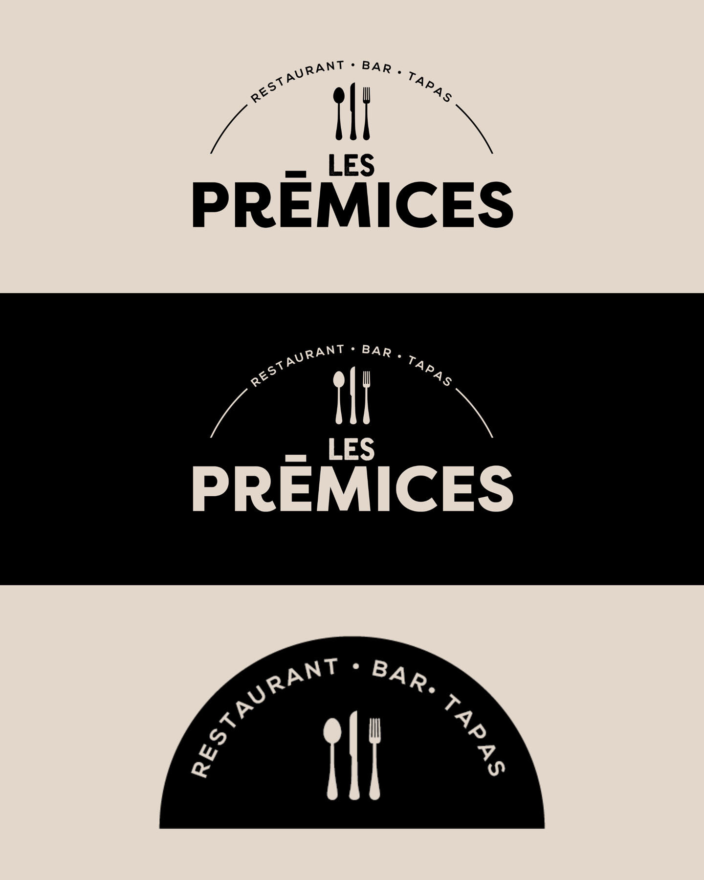 les prémices restaurant oriflamme enseigne charte graphique identité visuelle graphiste textile tablier personnalisé panneau agence de com saint-sulpice sur leze