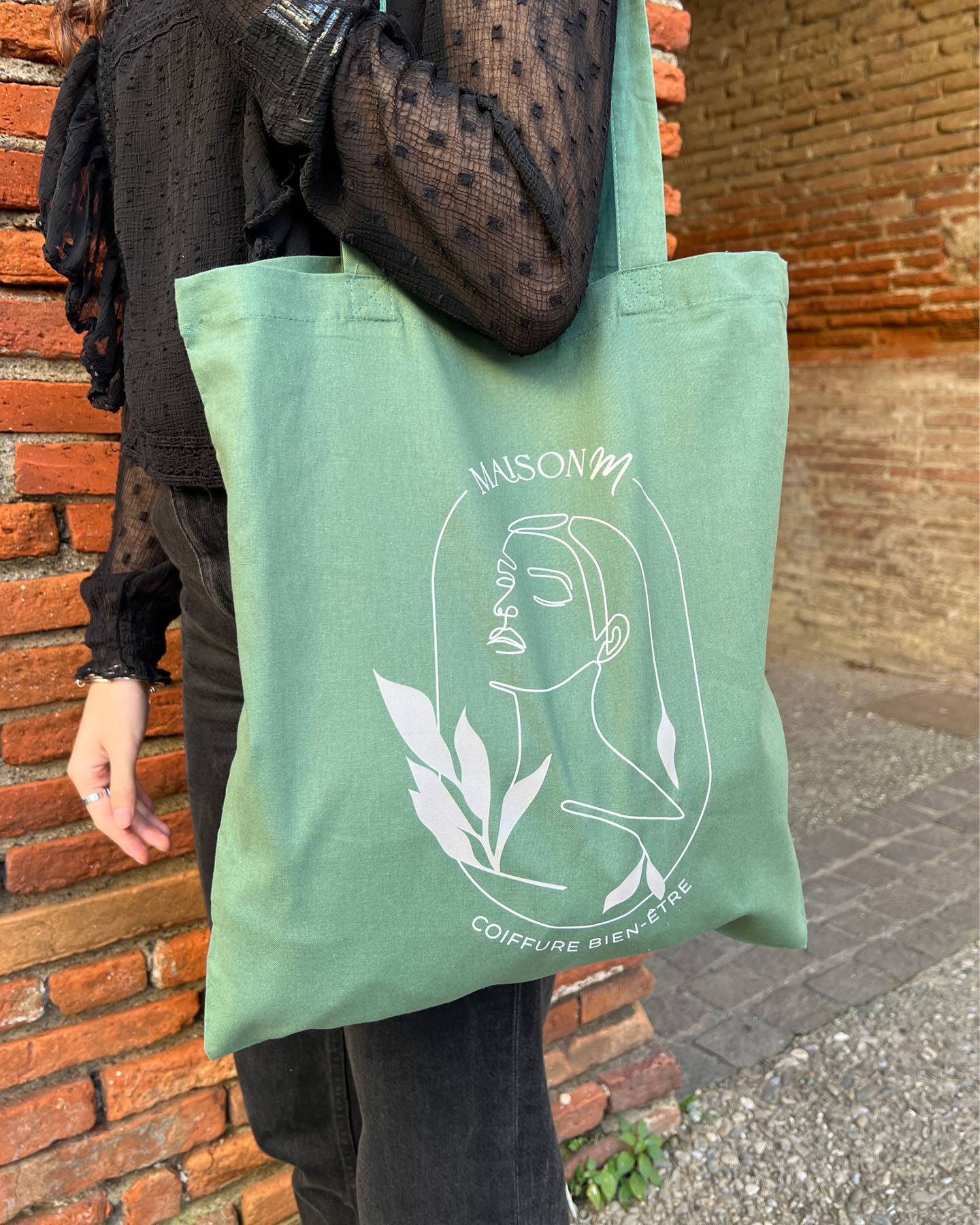 maisonm coiffeuse muret enseigne carte visite tot-bag flyer agence de com saint sulpice sur leze
