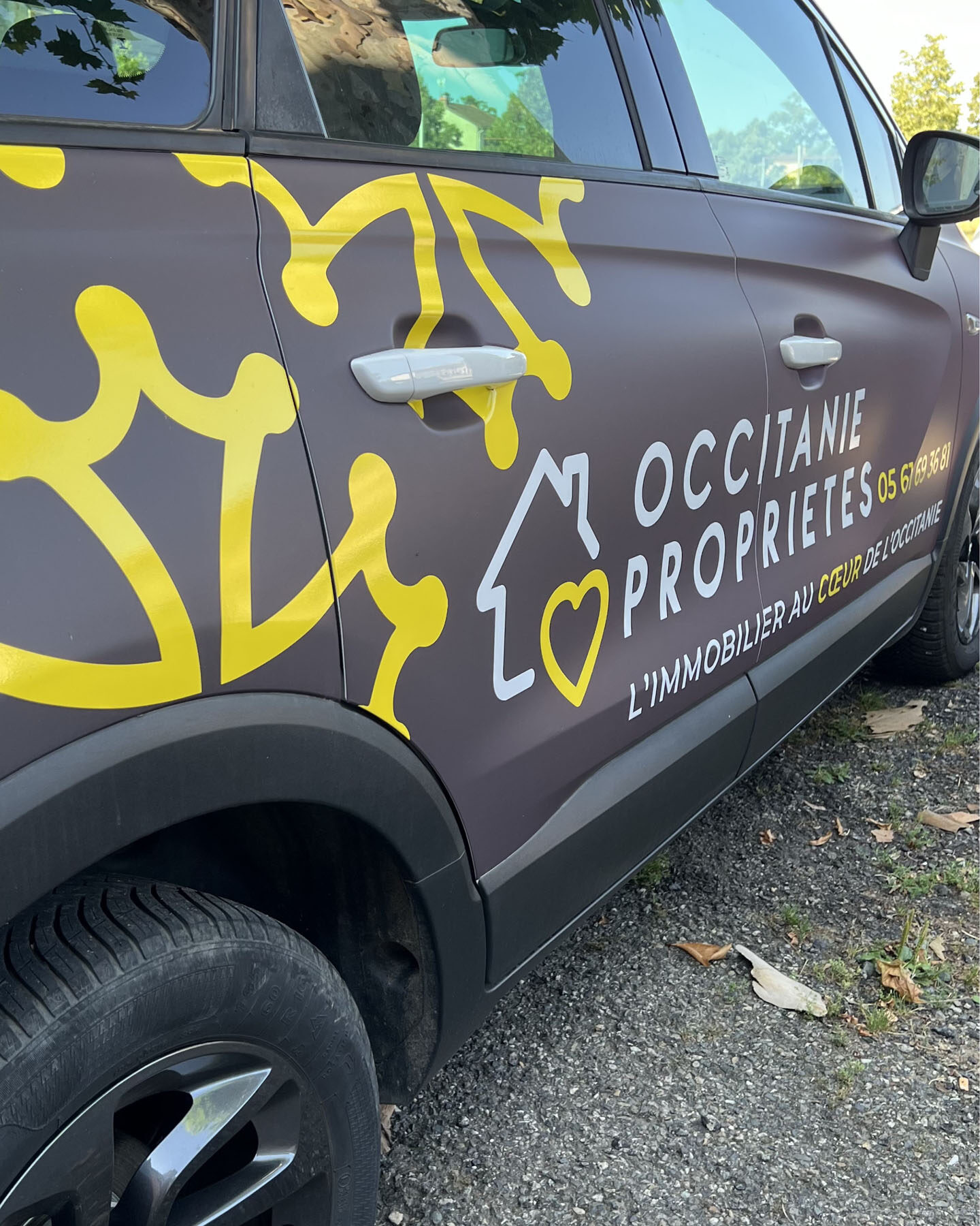 occitanie proprietes immobilier panneau covering marquage de vehicule agence de com saint sulpice sur leze