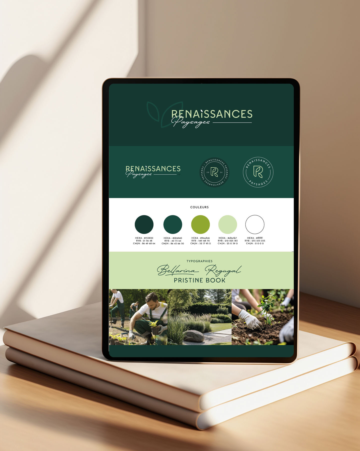 renaissances paysages voiture covering marquage de vehicule carte de visite flyer logo charte graphique identite visuelle graphiste agence de com saint sulpice sur leze