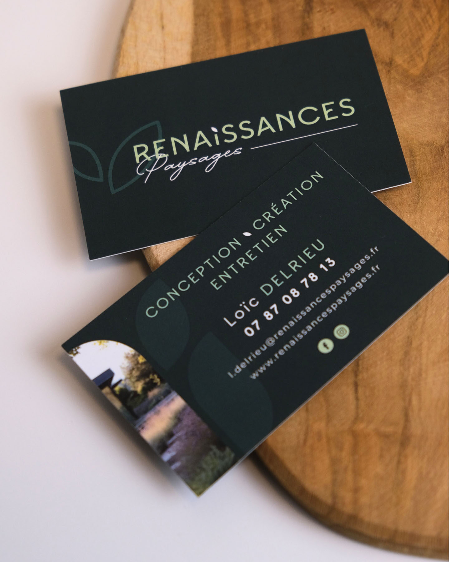renaissances paysages voiture covering marquage de vehicule carte de visite flyer logo charte graphique identite visuelle graphiste agence de com saint sulpice sur leze