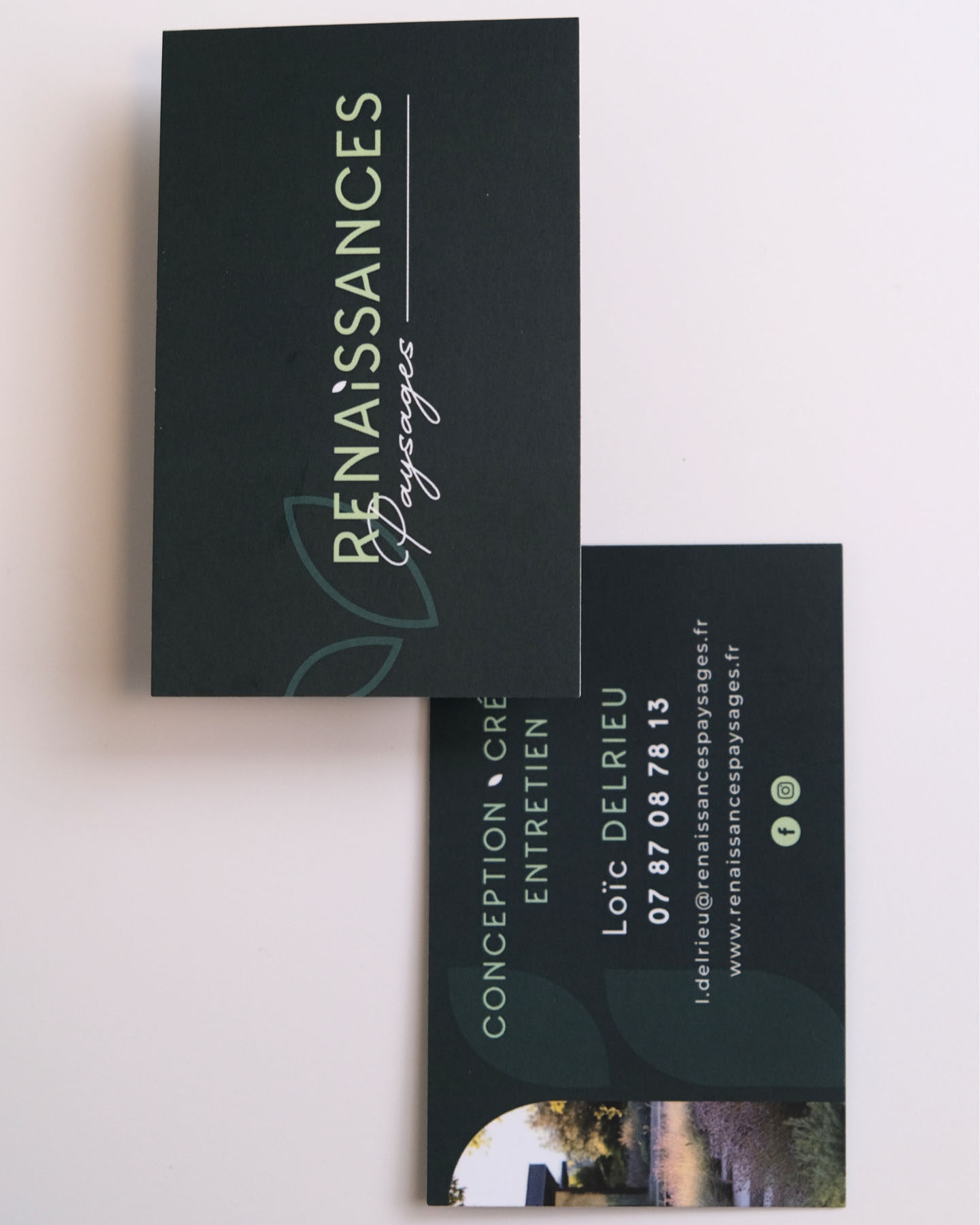 renaissances paysages voiture covering marquage de vehicule carte de visite flyer logo charte graphique identite visuelle graphiste agence de com saint sulpice sur leze