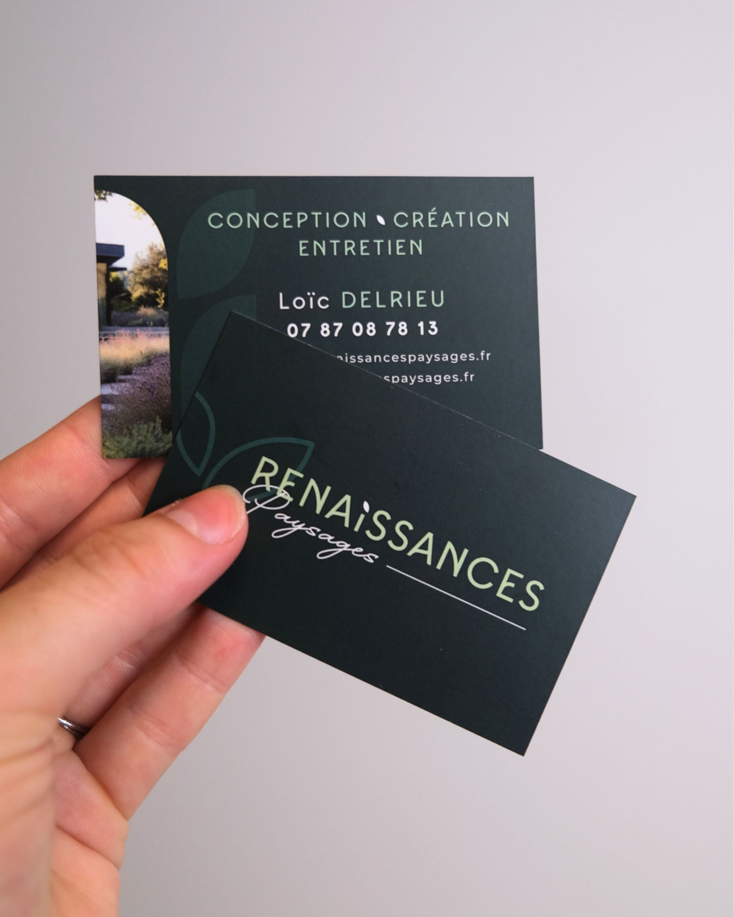 renaissances paysages voiture covering marquage de vehicule carte de visite flyer logo charte graphique identite visuelle graphiste agence de com saint sulpice sur leze